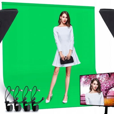 Látkové pozadí zelené barvy typu green screen 3x2m – Zboží Mobilmania