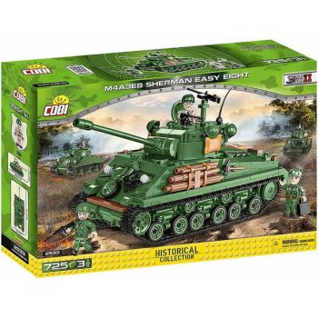 COBI 2533 World War II Tank M4A3E8 SHERMAN Easy Eight