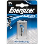Energizer Ultimate LITHIUM 9V 1ks 7638900332872 – Zboží Mobilmania