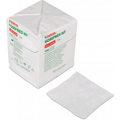 Batist Kompres z netkané textilie nesterilní 10 x 10 cm 100 ks – Zboží Dáma