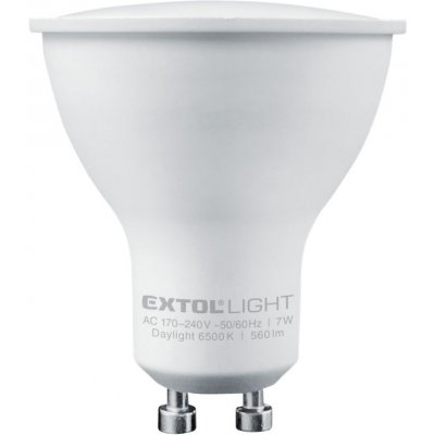 EXTOL žárovka LED reflektorová, 7W, 560lm, GU10, denní bílá – Zboží Mobilmania