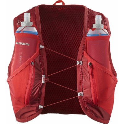 Salomon ADV Skin 12 Race Flag Set goji berry ebony běžecká vesta Velikost: XS – Zboží Dáma