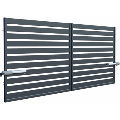 Safir brána dvoukřídlá, šířka 4000 x výška 1500 mm, s pohonem – Sleviste.cz