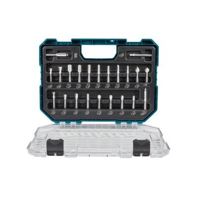 Sada 22ks stopkových fréz, stopka 8mm, Makita D-74784 – Zboží Mobilmania