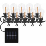 EMOS DCPV02 LED řetěz se solárním panelem 10x párty žárovk – Zboží Mobilmania