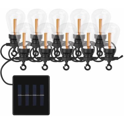 EMOS DCPV02 LED řetěz se solárním panelem 10x párty žárovk – Zboží Mobilmania