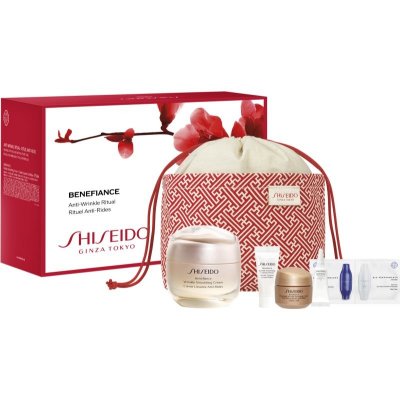 Shiseido Benefiance denní a noční krém proti vráskám pro všechny typy pleti 50 ml + sérum proti vráskám 5 ml + zpevňující noční krém proti vráskám 15 ml + oční krém proti otokům a vráskám 3 ml + inten – Hledejceny.cz