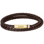 Hugo Boss Dvojitý kožený náramek Ares 1580670 – Zboží Dáma