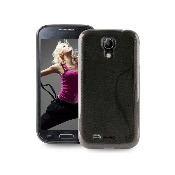 pouzdro na mobil Pouzdro Puro silikonové Samsung i9195 Galaxy S4 mini černé