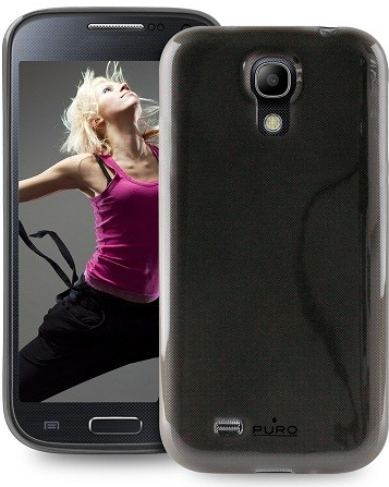 Pouzdro Puro silikonové Samsung i9195 Galaxy S4 mini černé