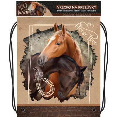 Junior vrecko na prezuvky s potlačou Seria 5 Horse Love – Zbozi.Blesk.cz