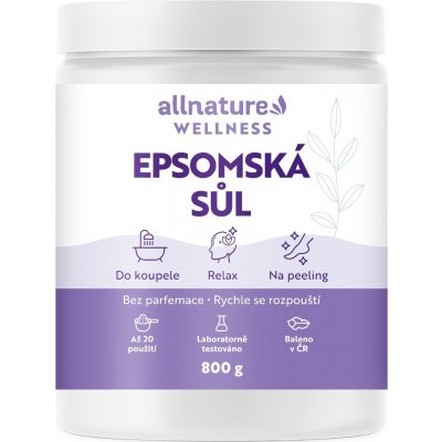 Allnature Epsomská sůl 800 g – Zboží Dáma