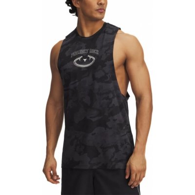 Under Armour Project Rock Camo Tank M 1389978-016 gray – Zboží Dáma