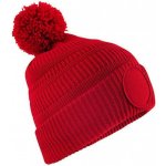 Beechfield Unisex beanie s klubovou nášivkou pro potisk červená klasická CB530R – Hledejceny.cz