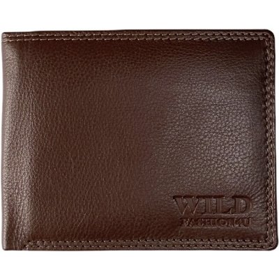 Pánská kožená peněženka wild fashion4u brown – Zboží Mobilmania