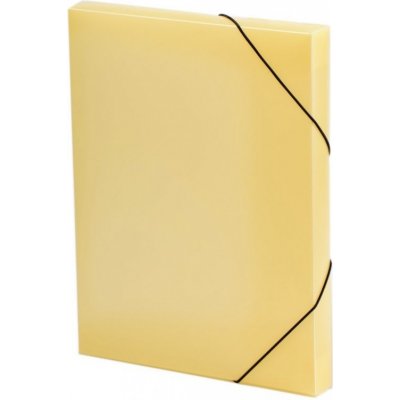 Karton P+P krabice s gumou A4 Opaline žlutá – Zboží Živě