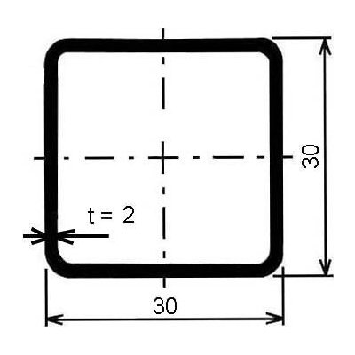 Jekl čtvercový 30 x 30 x 2 mm – Zbozi.Blesk.cz