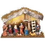 Solight LED dřevěný betlém podsvícený 26x17cm 6x LED 2x AA – Hledejceny.cz