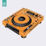 Doto Design Skin CDJ 850 FULL COLORS Sunset Orange – Zboží Živě