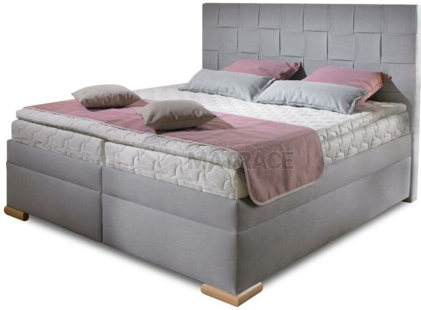 New Design Boxspring Giardino bez úložného prostoru šedý