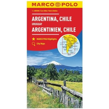 MARCO POLO Kontinentalkarte Argentinien Chile 1:4 000 000