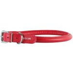 CoLLaR Obojek kožený Glamour ROUND – Zboží Dáma