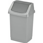 Curver 04045-877 CLICK IT 50 l odpadkový koš stříbrný/antracit – Zbozi.Blesk.cz