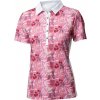 Dámská Trička BACKTEE Ladies Flower QD UV Polo Pink lemonade