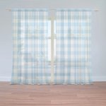 Sablio Záclony Čtvercový vzor: 2ks 150x250cm – Hledejceny.cz