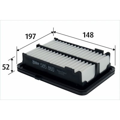 Vzduchový filtr Valeo 585860 – Hledejceny.cz