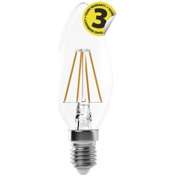 Emos LED žárovka Filament Candle A++ 4W E14 neutrální bílá