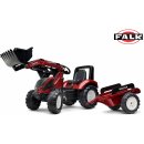 FALK Šlapací traktor Valtra S4 s nakladačem a vlečkou