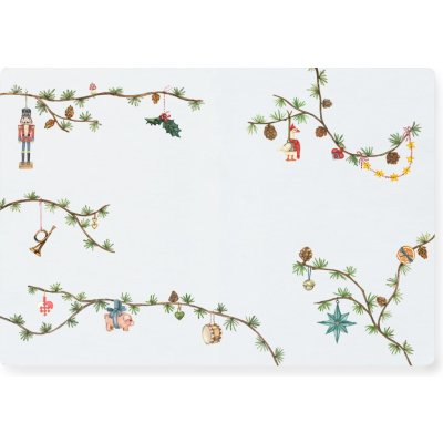 KÄHLER Vánoční prostírání Hammershøi Christmas 2026 43 x 30 cm bílá – Hledejceny.cz