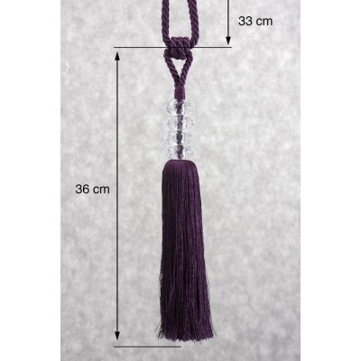 EUROFIRANY DEKORAČNÍ ŠŇŮRA NA ZÁVĚS 253 FIALOVÁ – Sleviste.cz