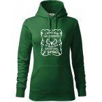 Blbý den na posedu mikina dámská Cape s kapucí Lahvově zelená – Hledejceny.cz