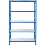 Majster Regál 200 x 120 x 30 cm L profil 6 polic zinek modrá – Hledejceny.cz