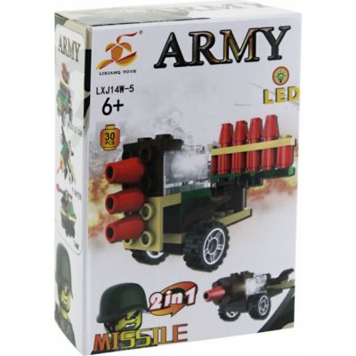 EP Line Army stavebnice s LED světlem 2v1 Missile – Zboží Mobilmania
