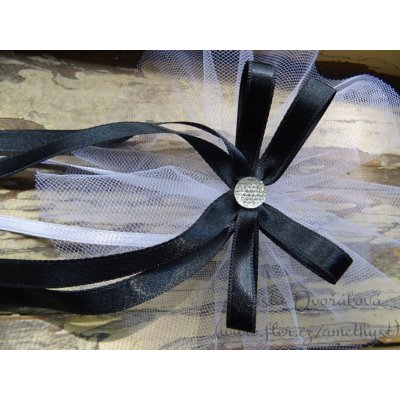 Mašle na auto - tylová s černou – Hledejceny.cz