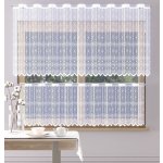 Záclona žakárová Mia vitrážka metráž bílá cena od - šití a úprava boků – Zboží Mobilmania