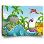 Sablio Obraz Dinosauři 3 - 90x60 cm – Hledejceny.cz