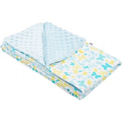 NEW BABY deka MINKY modrý motýl do kočárku – Zboží Mobilmania