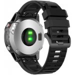 FIXED Silicone Strap řemínek pro Garmin QuickFit 22mm černý FIXSST-QF22MM-BK – Zboží Mobilmania