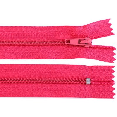Spirálový zip No 3 délka 16 cm autolock - růžová malinová – Zboží Mobilmania