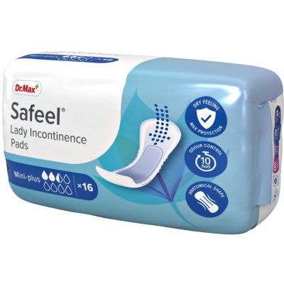 Dr.Max Safeel Lady Incontinence Pads Mini plus 16 ks – Zboží Mobilmania