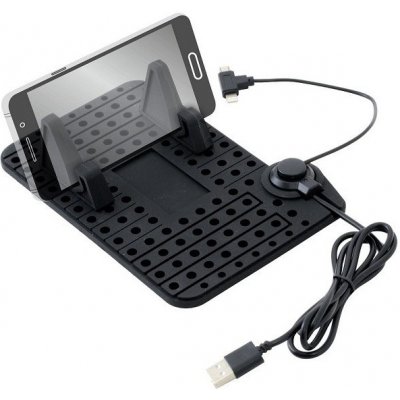 Compass Držák telefonu do auta s protiskluzovou podložkou a micro USB kabelem – Zboží Živě