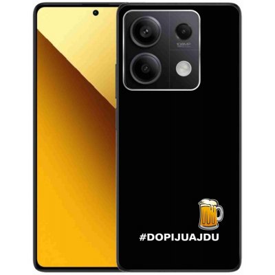 mmCase na Xiaomi Redmi Note 13 5G - pivní motiv 1 černé pozadí – Zboží Živě