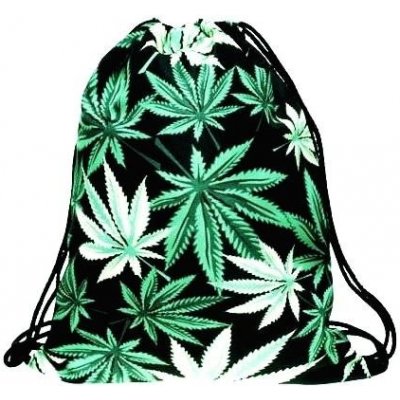 Woodrow Gymsack Vak na záda Weed black Marihuana – Hledejceny.cz