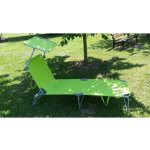 Zahradní plážové skládací lehátko se stříškou Palm zelené – Zboží Dáma