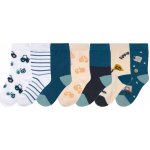 lupilu chlapecké ponožky s BIO bavlnou 7 párů bílá / modrá / béžová / navy modrá – Sleviste.cz