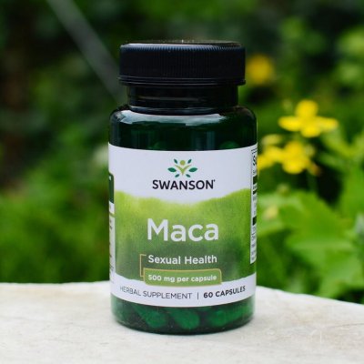 Swanson Maca Horská Lepidium meyenii 500 mg 60 kapslí